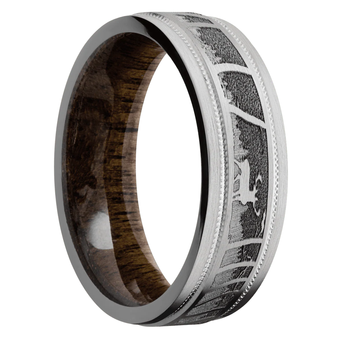Titanium + Satin , Satin Finish + Walnut