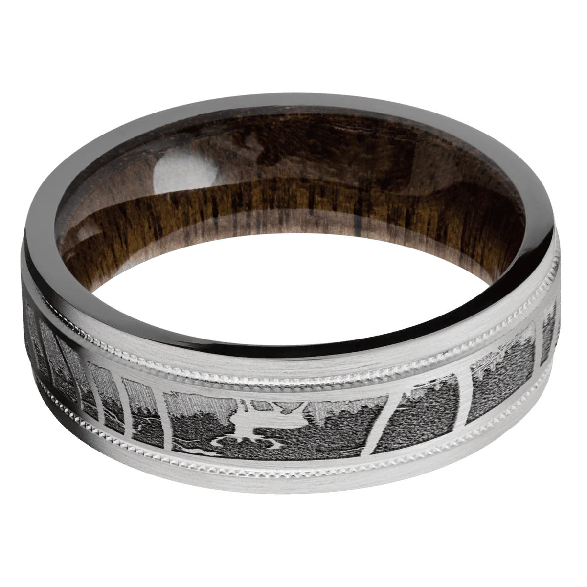 Titanium + Satin , Satin Finish + Walnut - Image 3