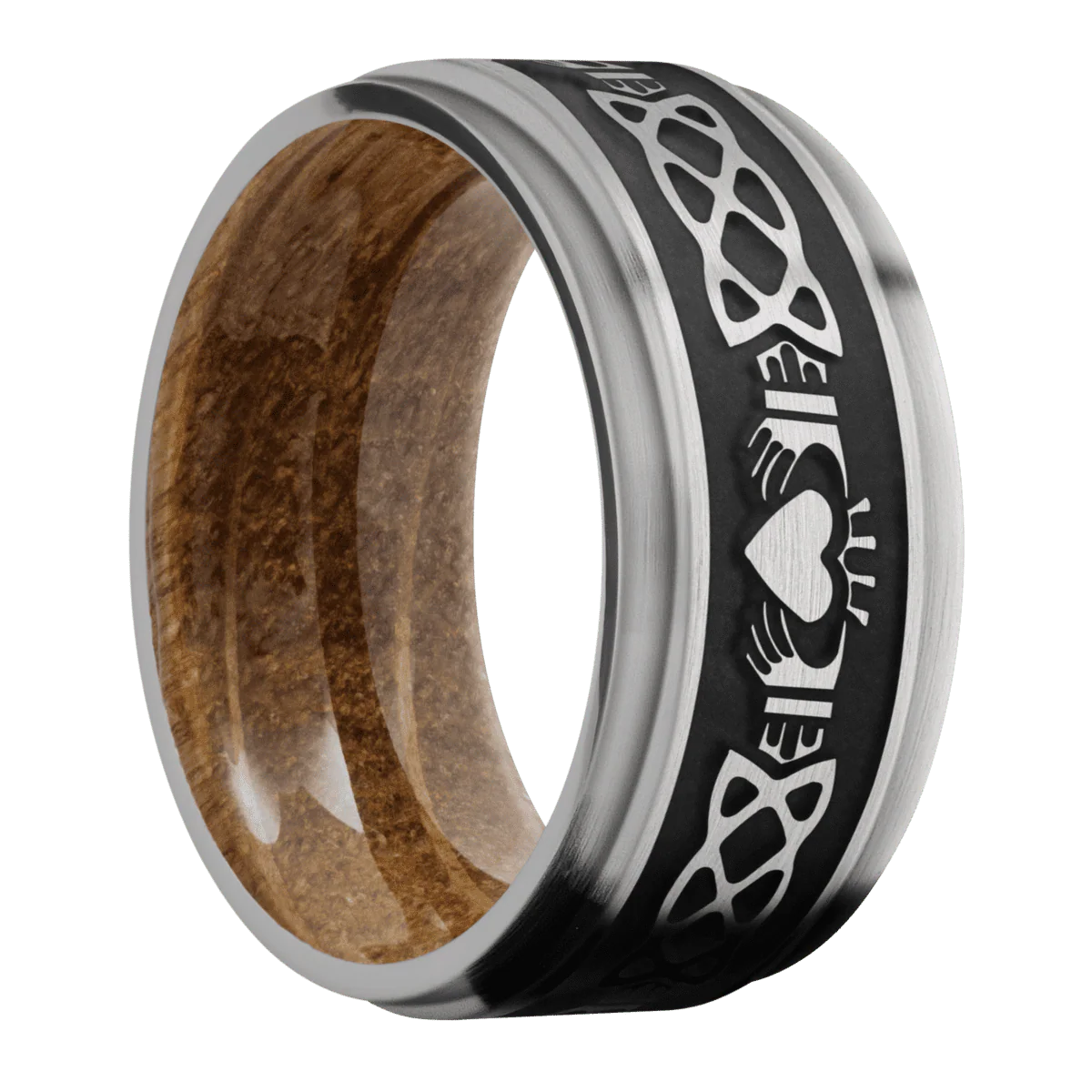Titanium + Satin , Satin Finish + Whiskey Barrel