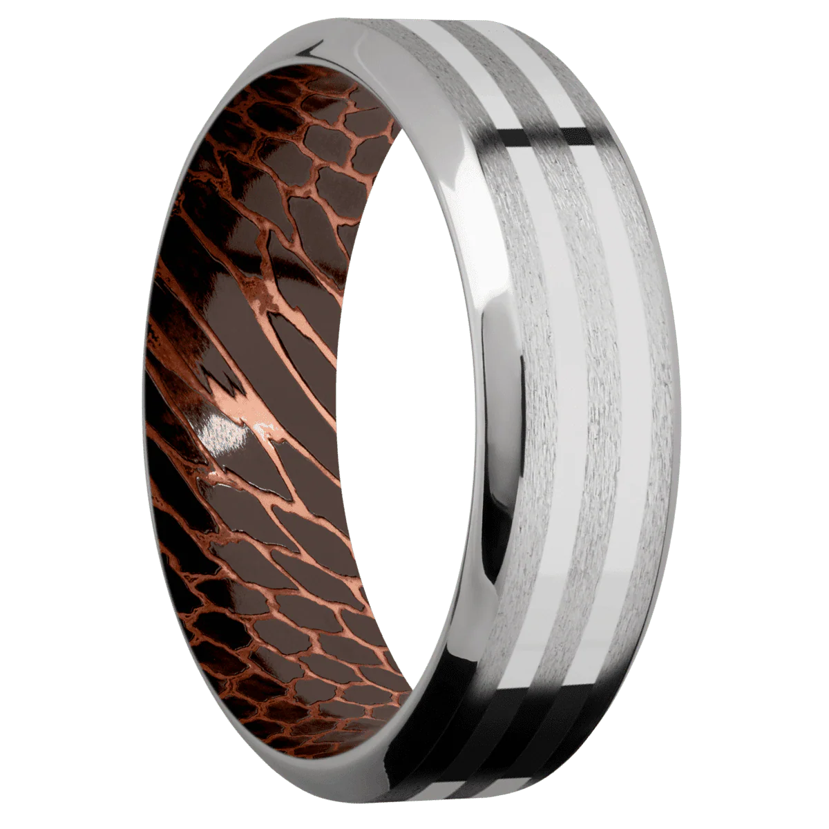 Titanium + Stone , Polish Finish + Superconductor Noir