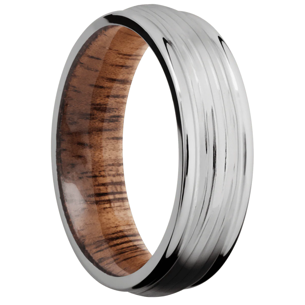 Titanium + Treebark3 , Polish Finish + Koa
