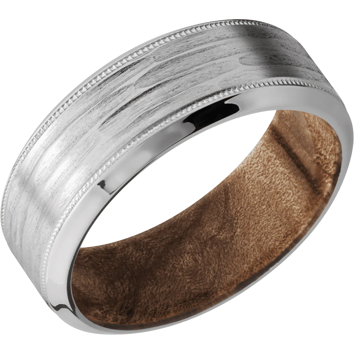 Titanium + Treebarkh , Polish Finish + Maple Burl - Image 2