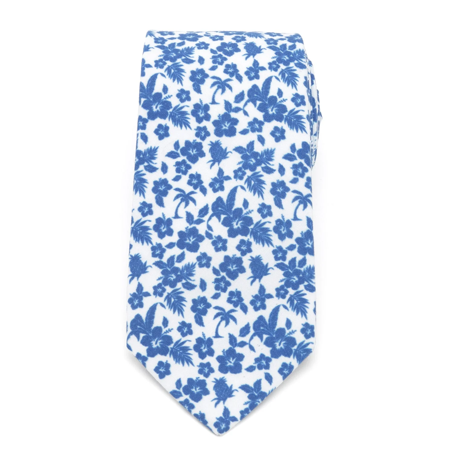 Tropical Blue Men’s Tie - Image 3