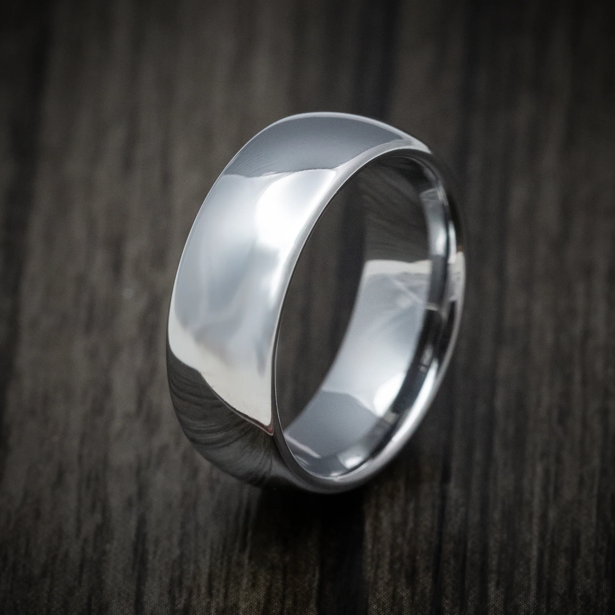 Tungsten Men's Ring with Polish Finish Band - Image 4