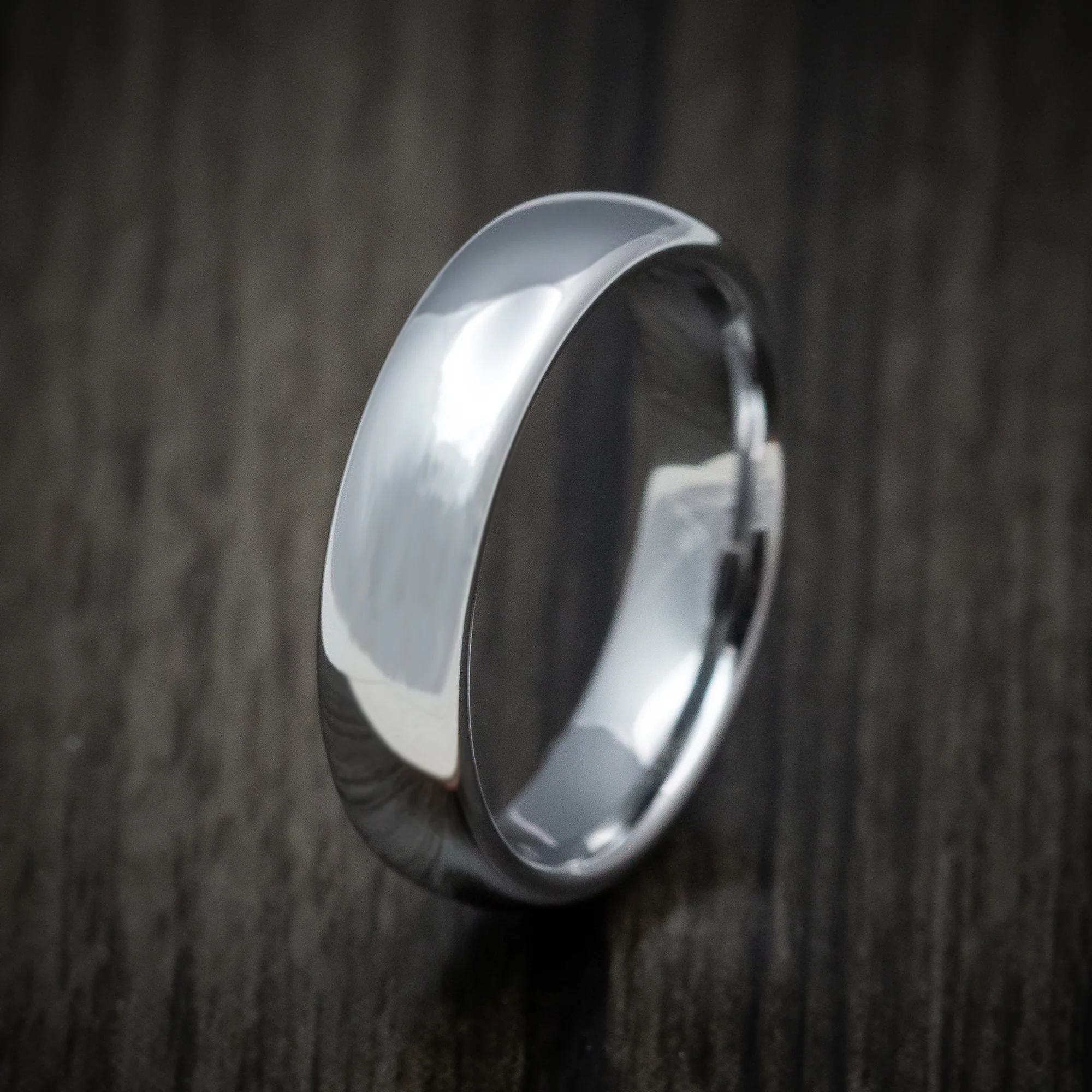 Tungsten Men's Ring with Polish Finish Band - Image 4