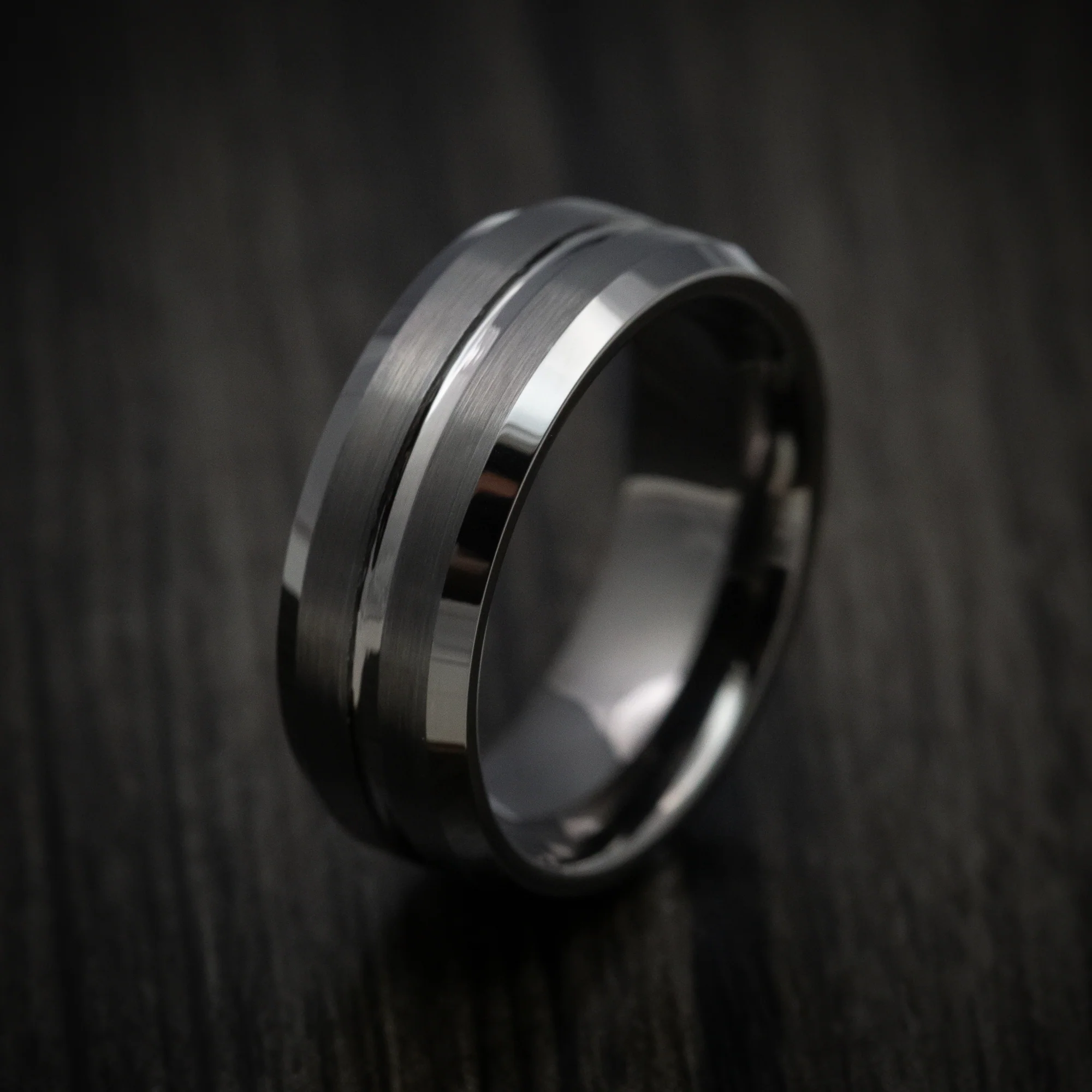 Tungsten Men's Ring with Satin Finish - Image 3