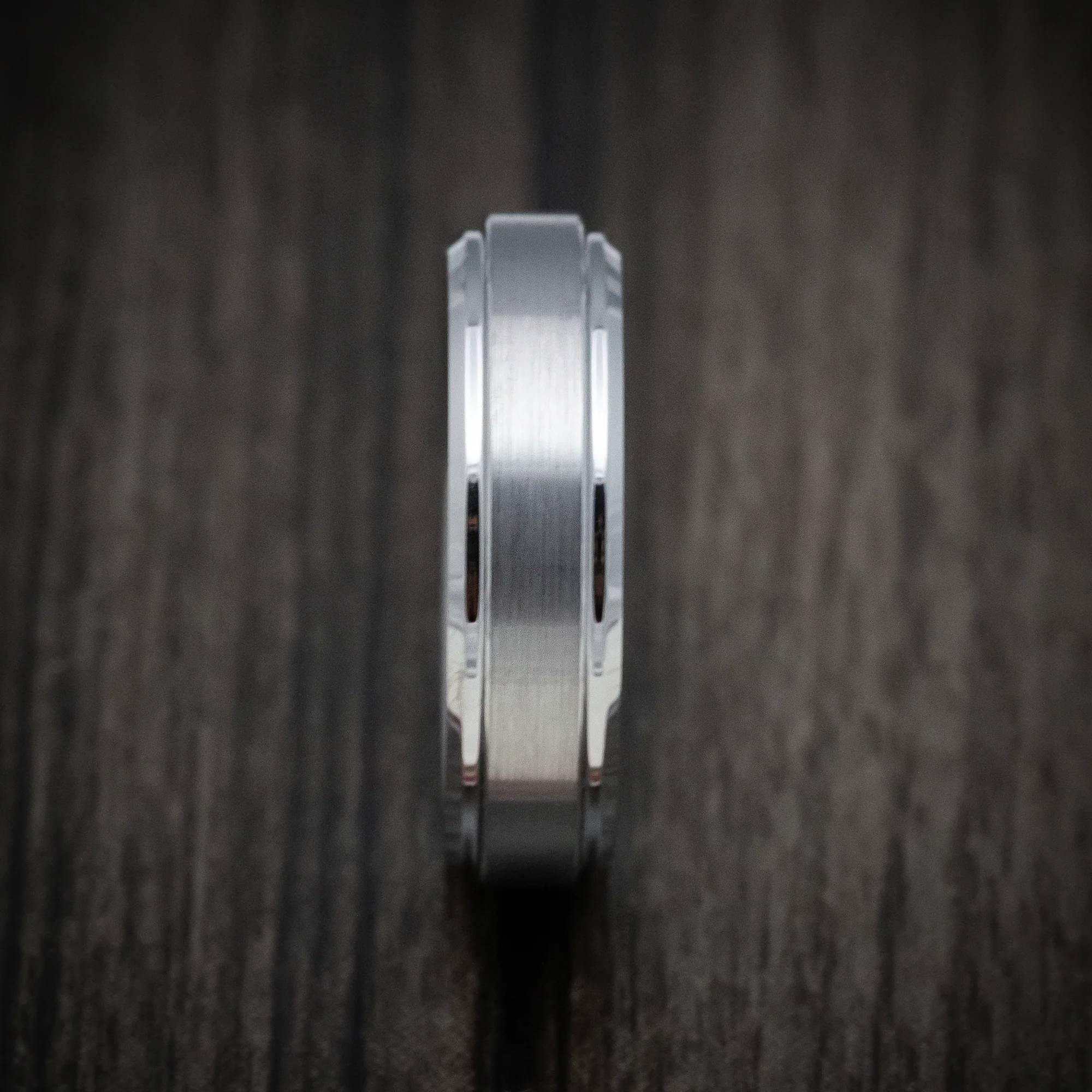 Tungsten Men's Ring with Satin Finish Band - Image 3