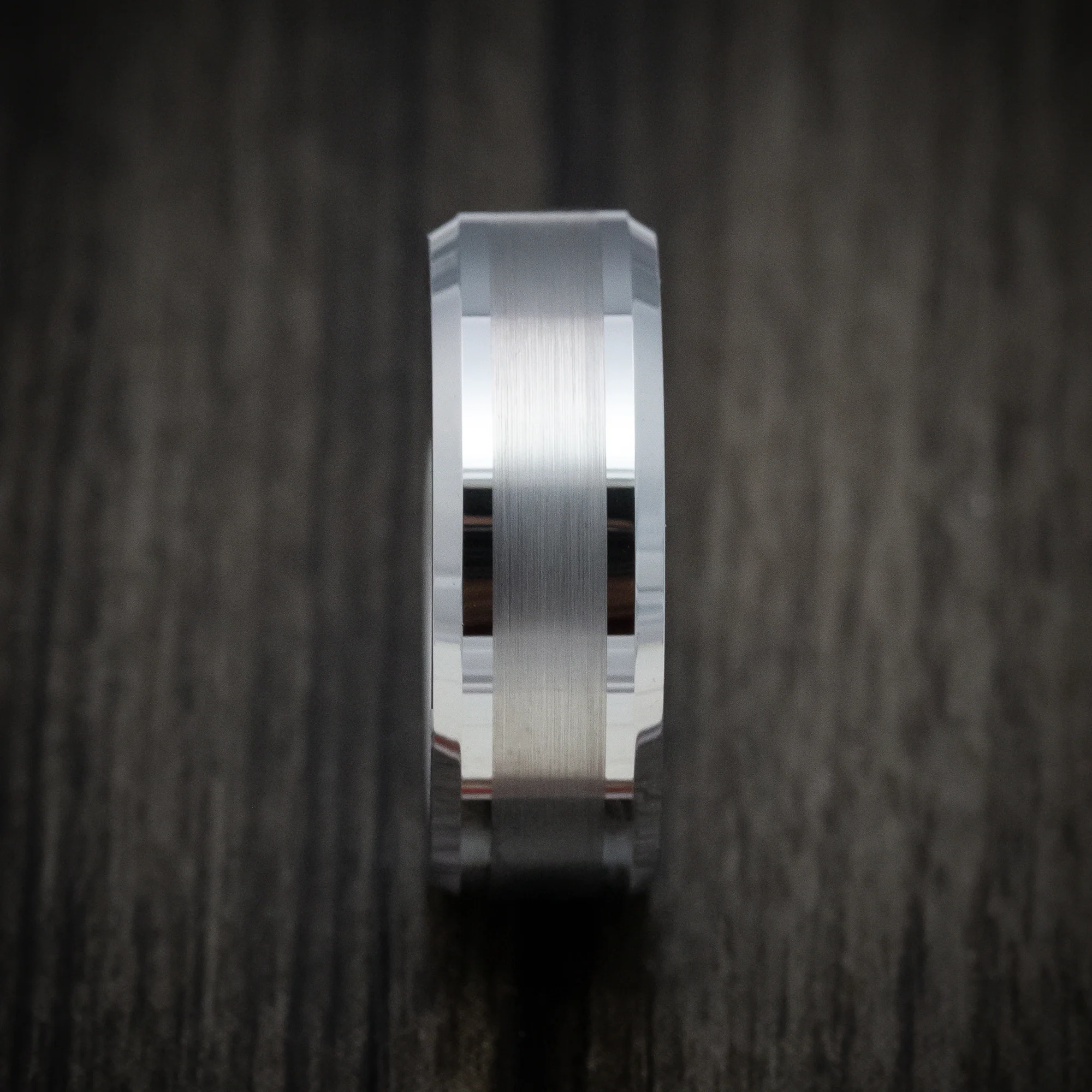 Tungsten Men's Ring with Satin Finish Band - Image 3