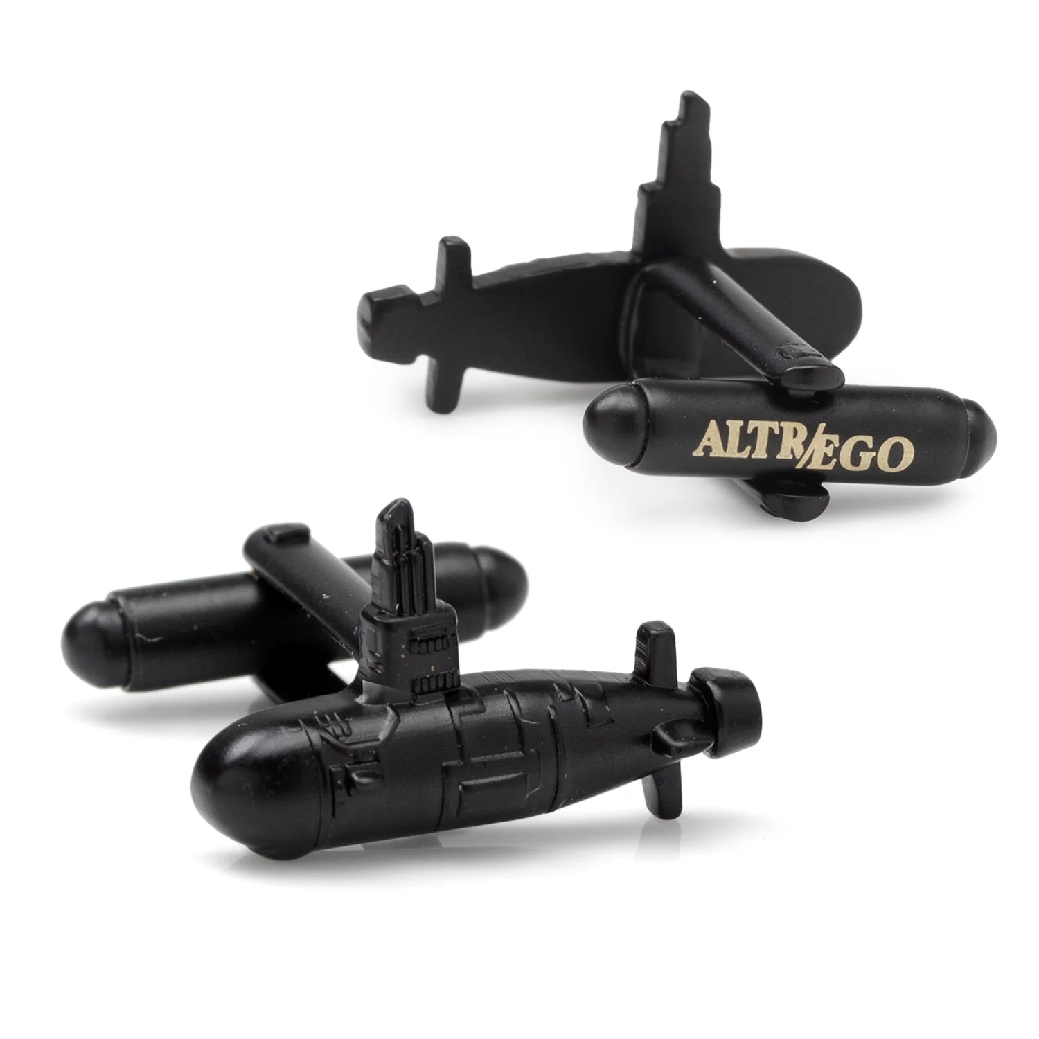 US Submarine Black 3D Cufflinks - Image 3