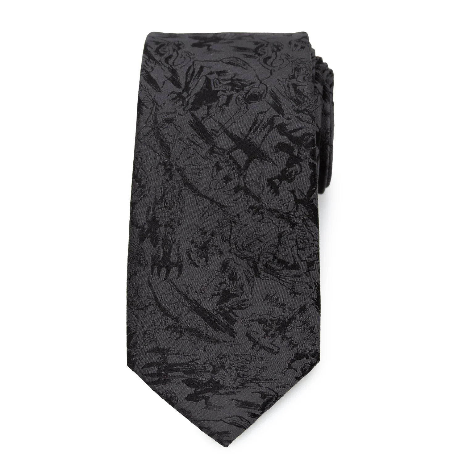 Venom Dark Gray Action Men's Tie - Image 4
