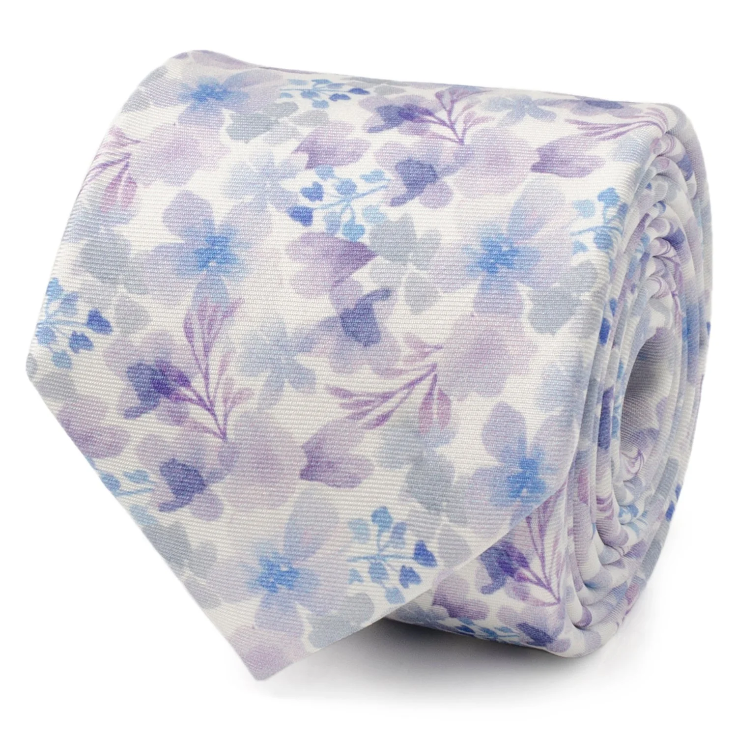 Watercolor Lavender Tie and Pocket Square Gift Set - Image 5