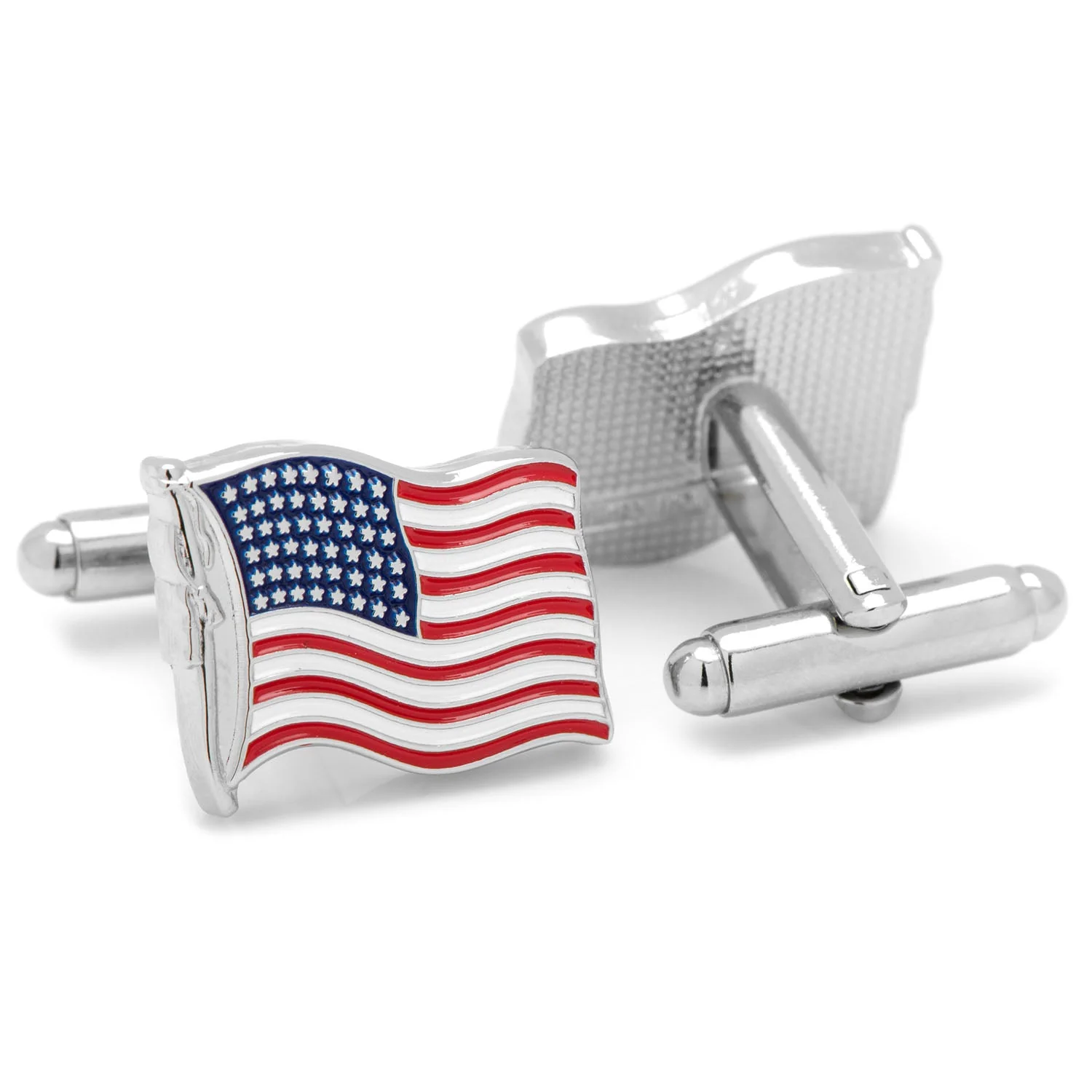 Waving American Flag Cufflinks - Image 2