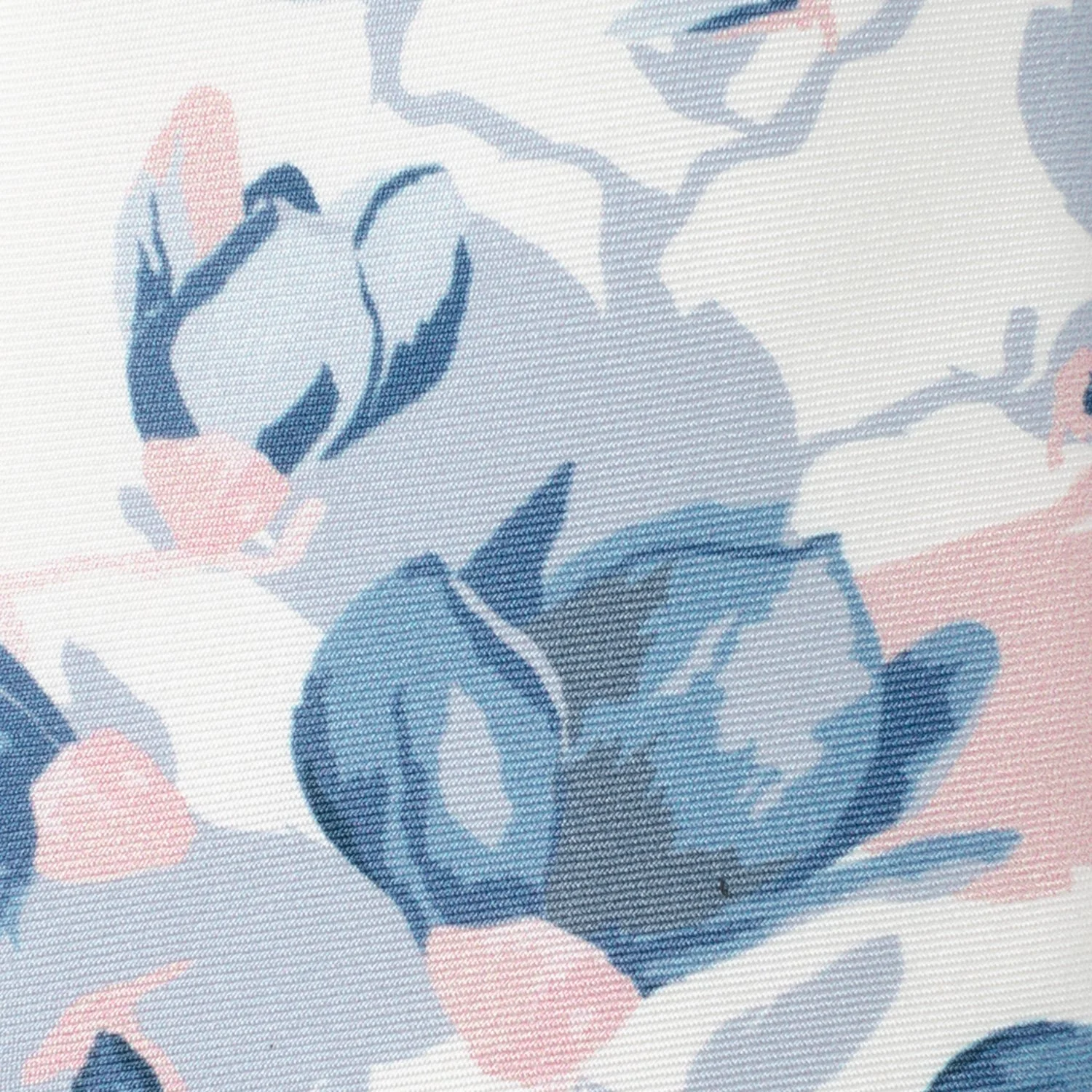 White Floral Patterned Printed Men's Tie - Image 4