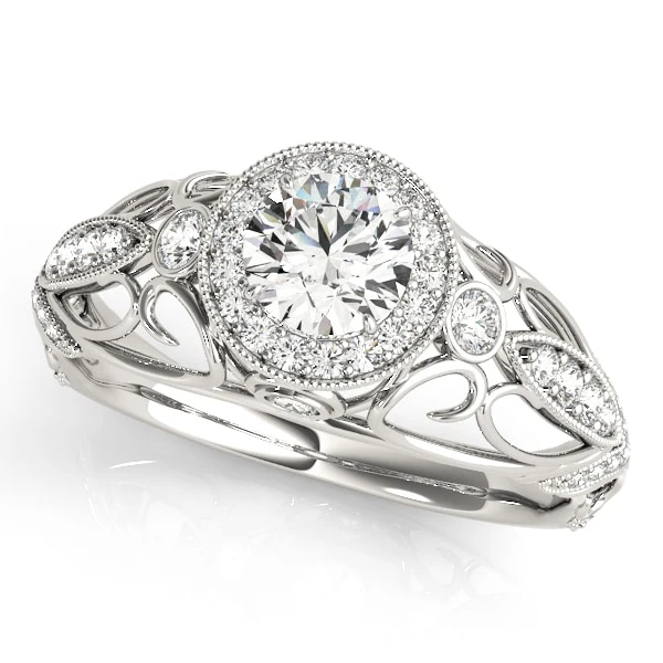 White Platinum Diamond Engagement Ring