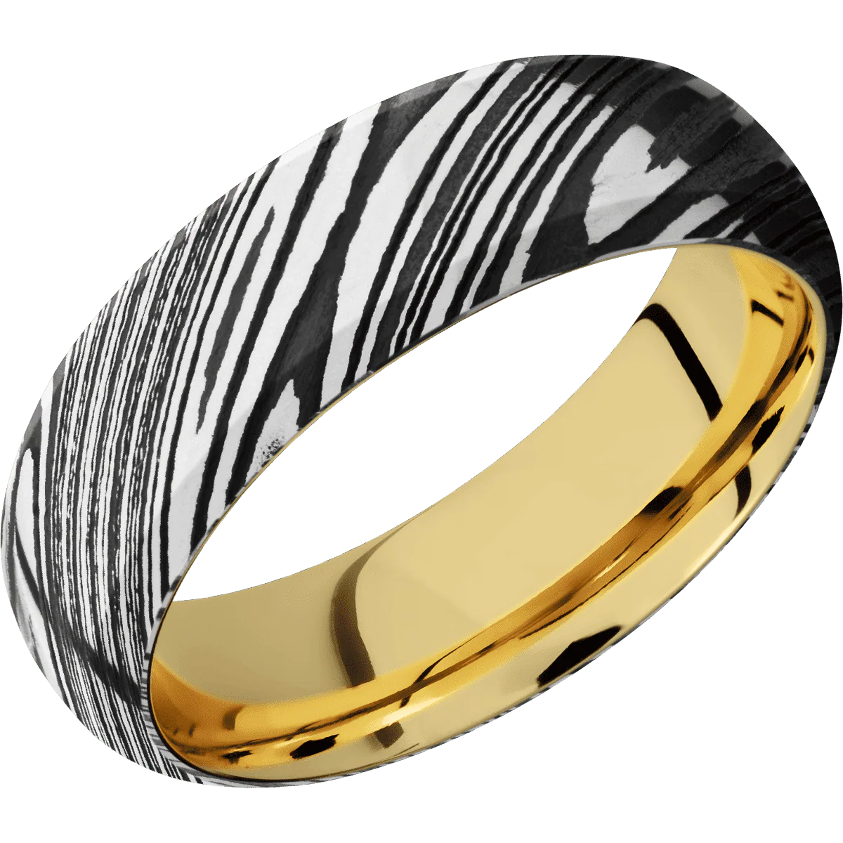 Woodgrain + Acid Finish + 14K Yellow Gold - Image 2