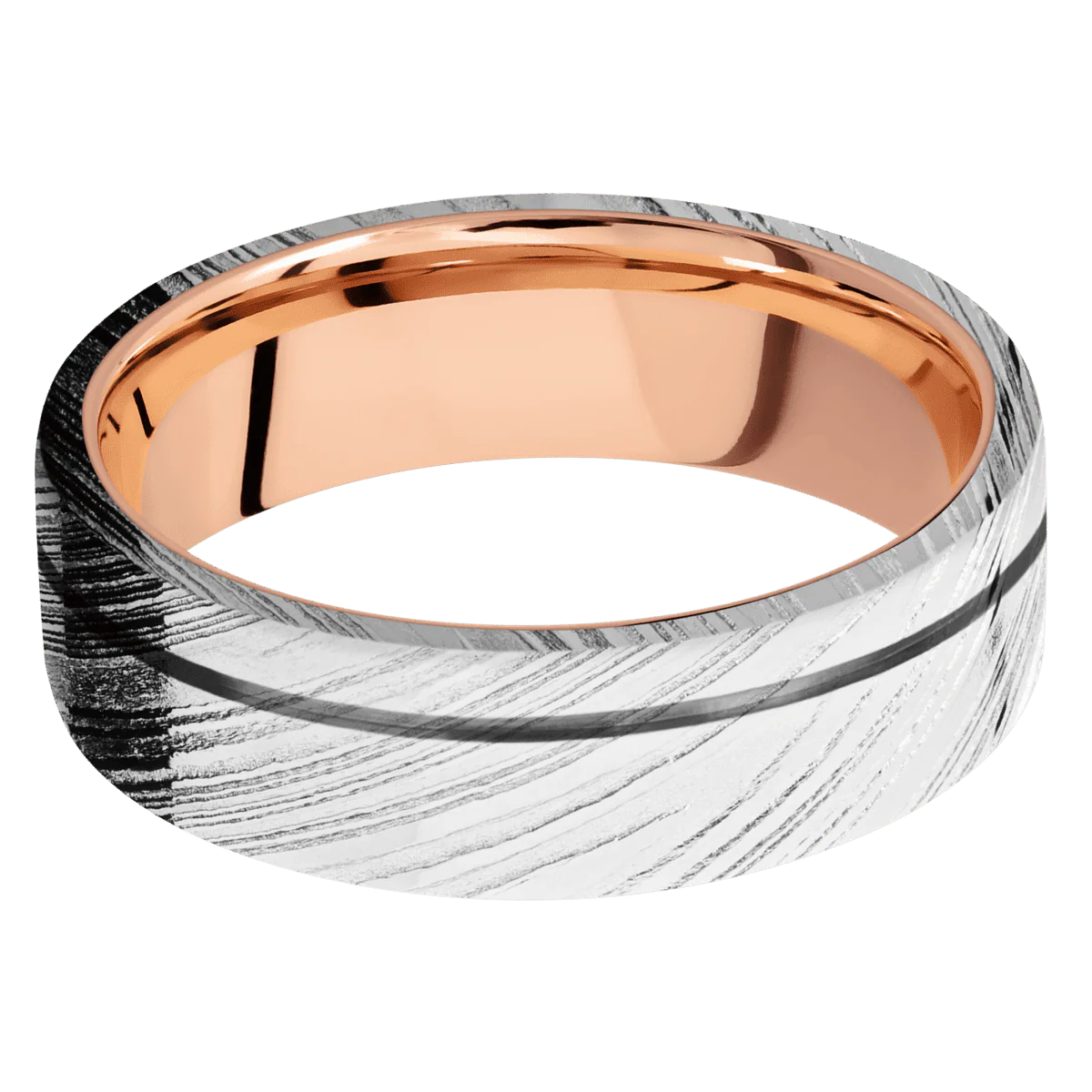 Woodgrain + Polish , Polish Finish + 14K Rose Gold - Image 3