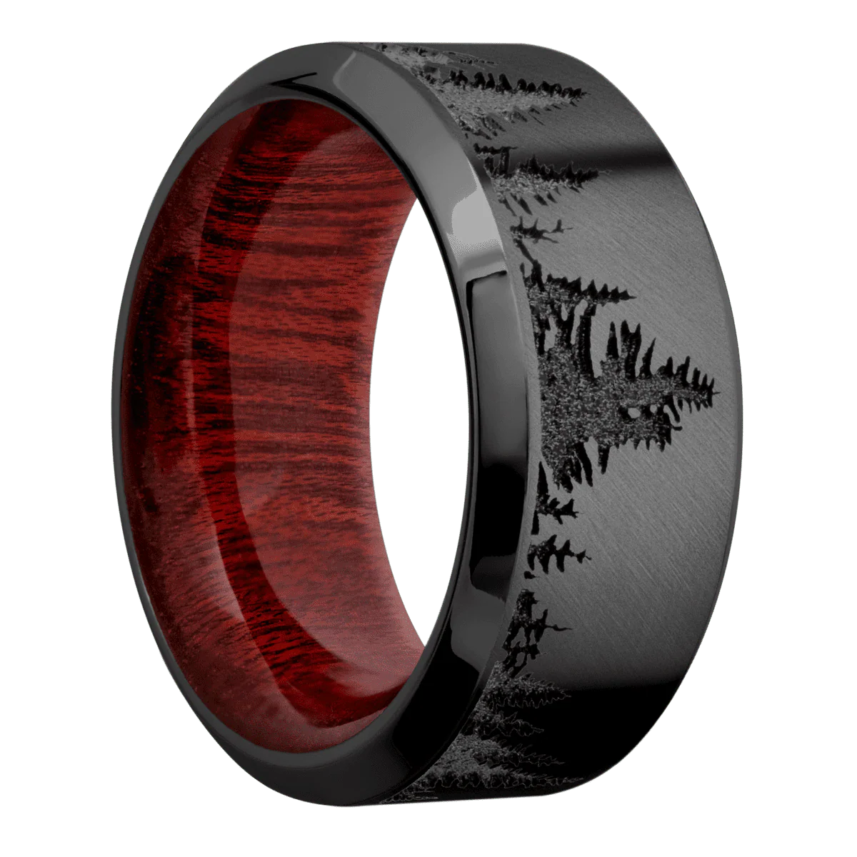 Zirconium + Anglesatin , Polish Finish + Blood Wood