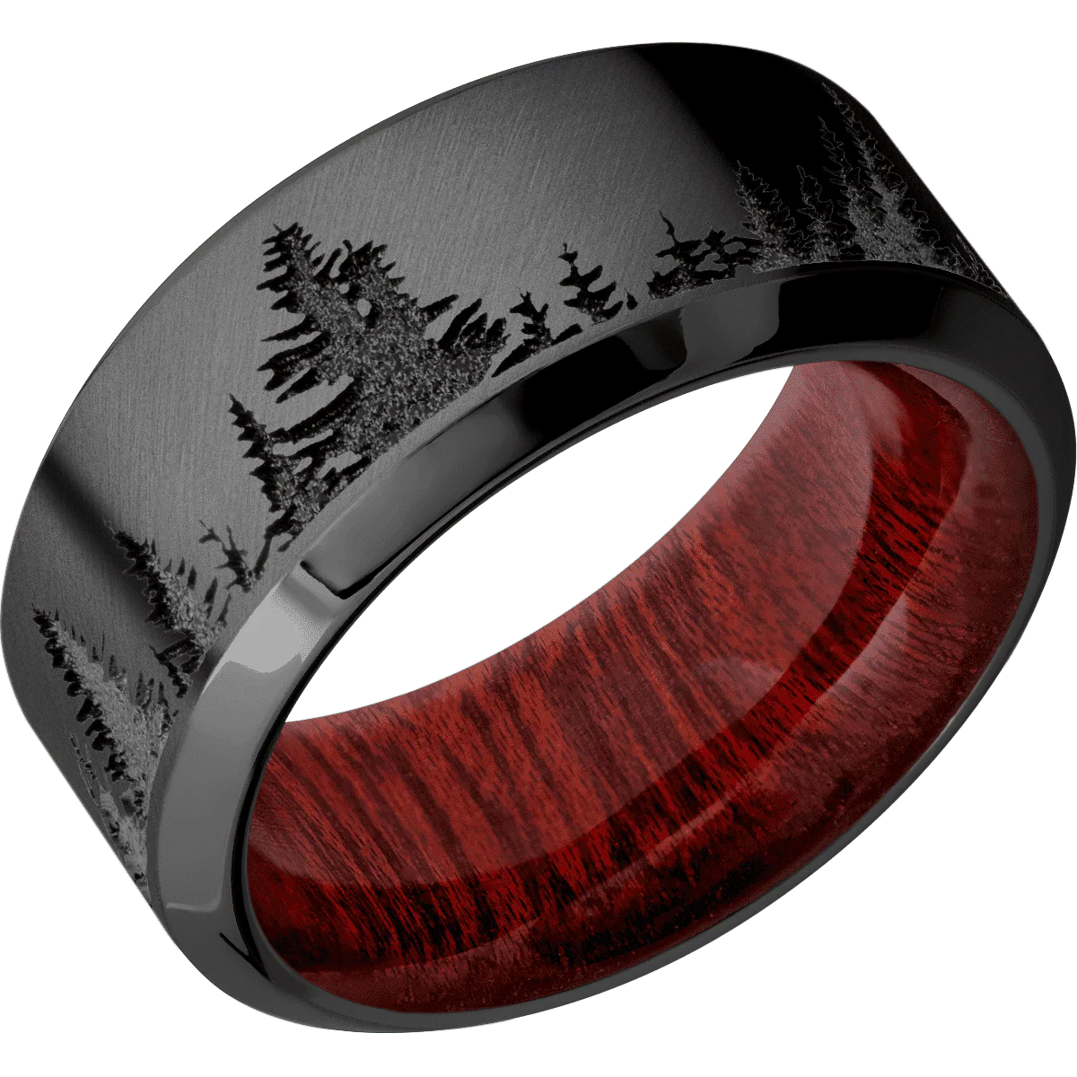 Zirconium + Anglesatin , Polish Finish + Blood Wood - Image 2