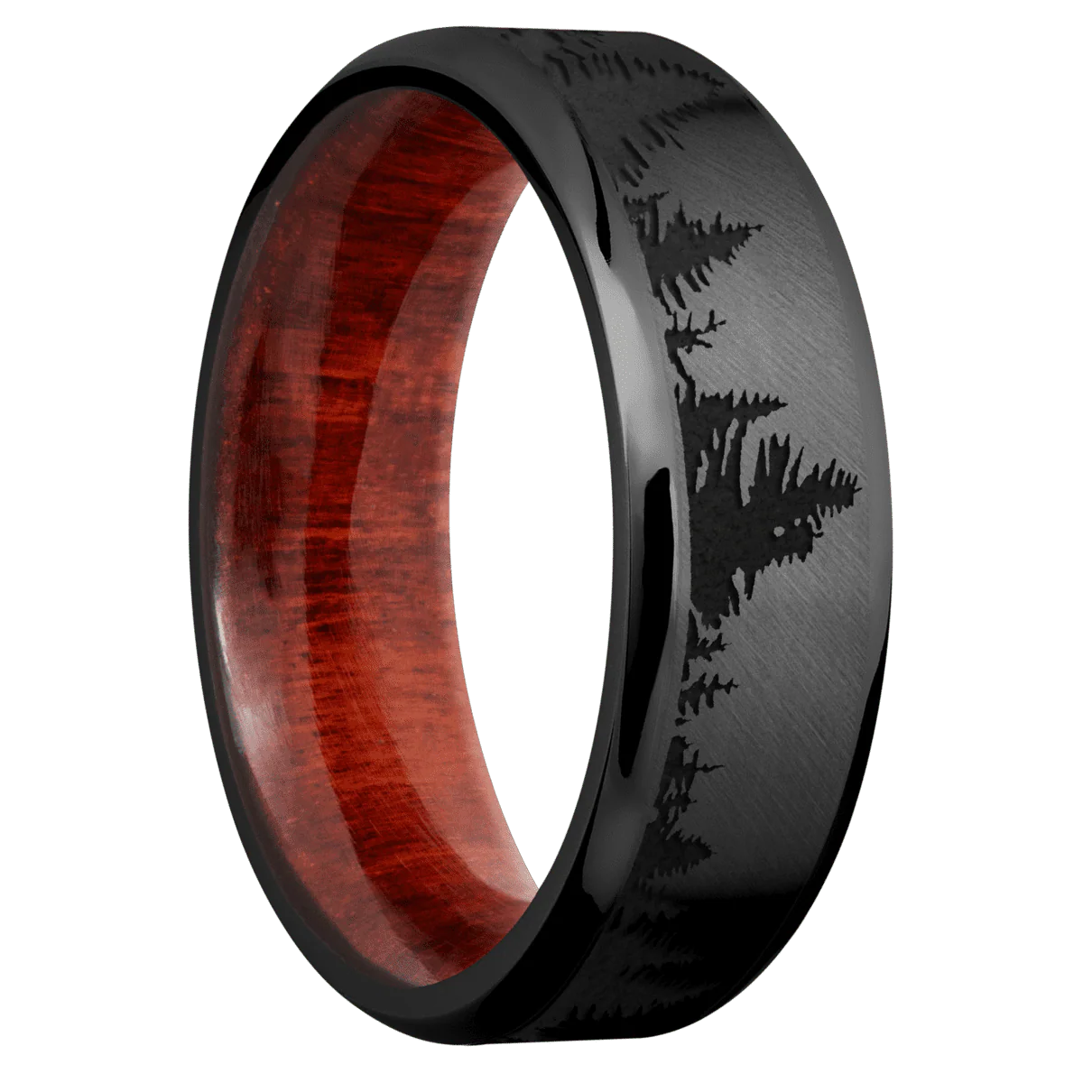Zirconium + Anglesatin , Polish Finish + Red Heart
