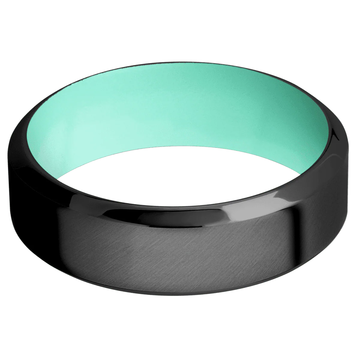 Zirconium + Anglesatin , Polish Finish + Robins Egg Blue - Image 3