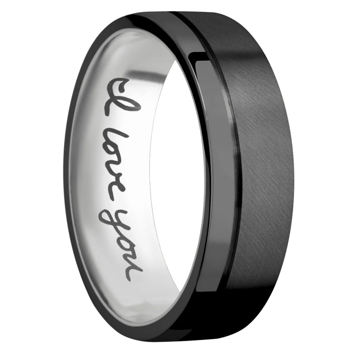 Zirconium + Anglesatin , Polish Finish + Titanium