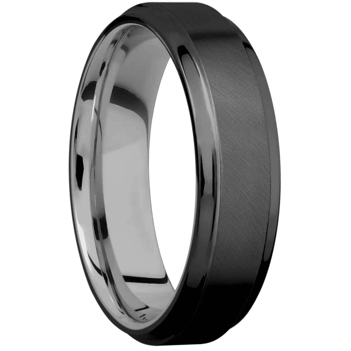 Zirconium + Anglesatin , Polish Finish + Titanium