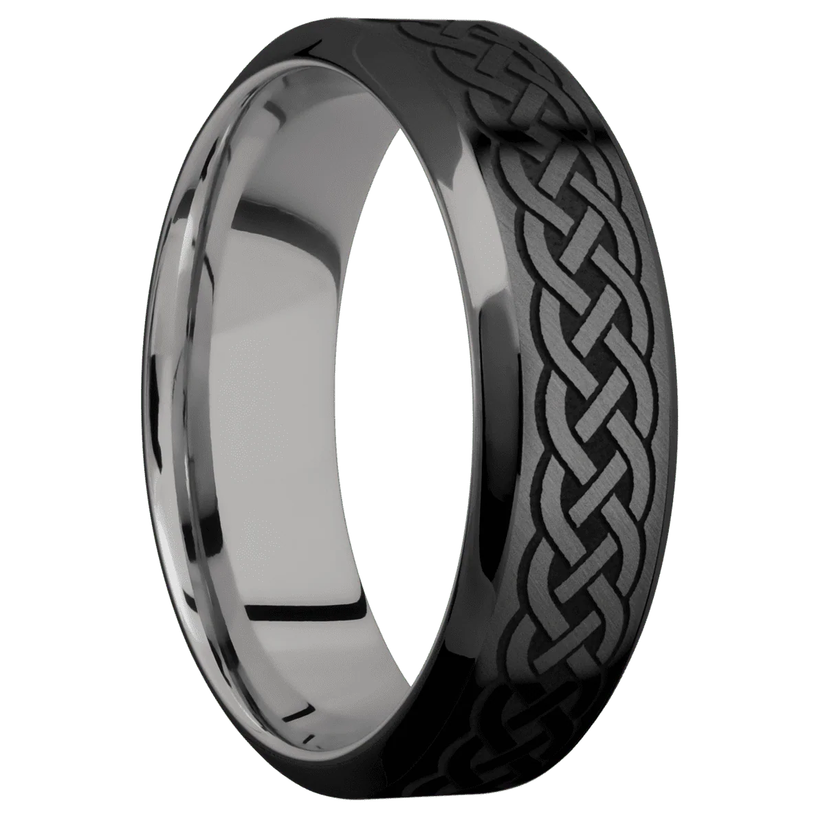 Zirconium + Anglesatin , Polish Finish + Titanium