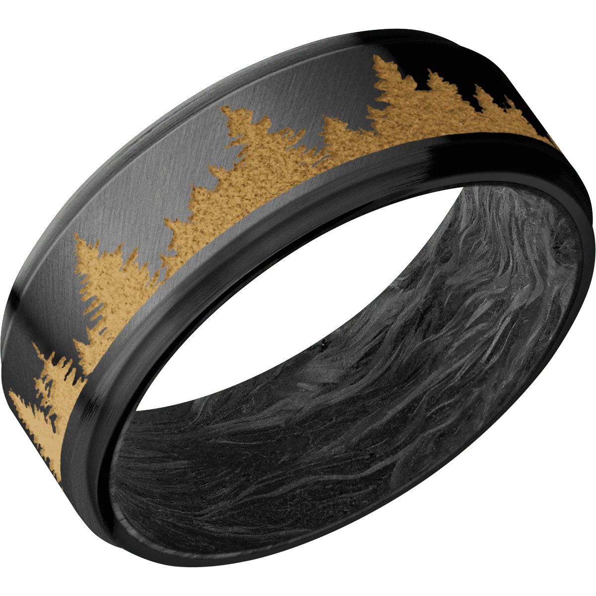 Zirconium + Anglesatin , Satin Finish + Forged Carbon Fiber - Image 2