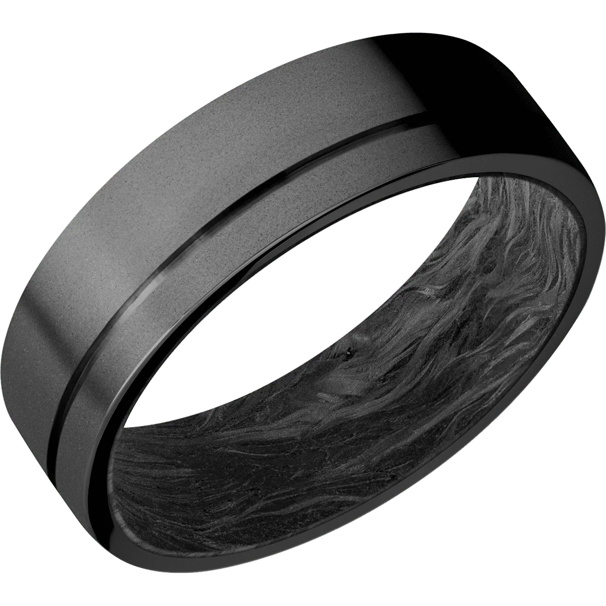 Zirconium + Bead , Bead Finish + Forged Carbon Fiber - Image 2