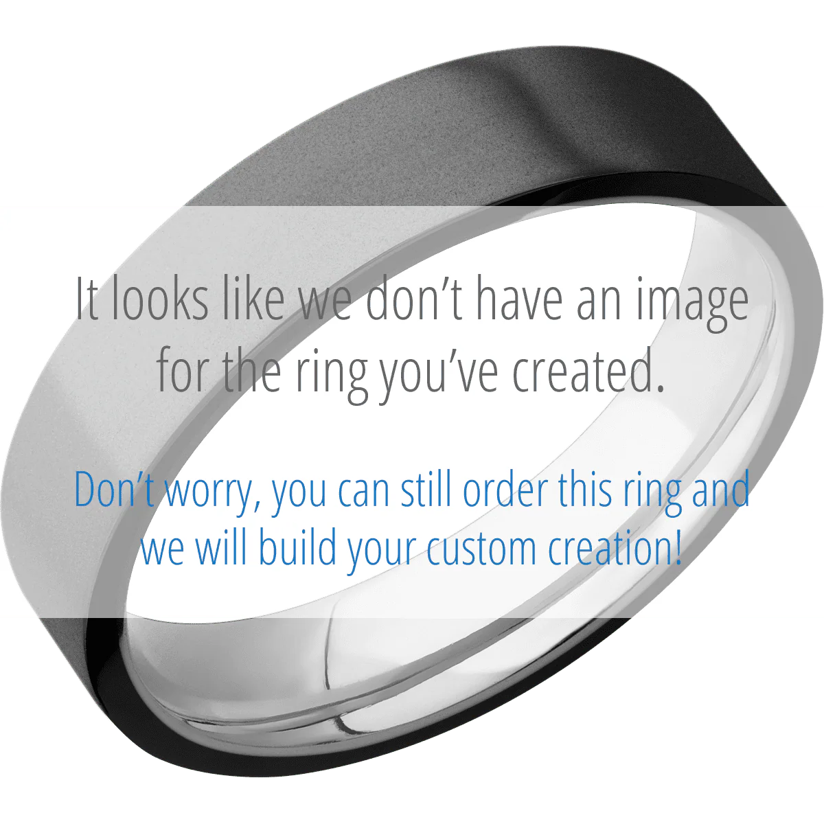 Zirconium + Bead Finish + 14K White Gold - Image 2
