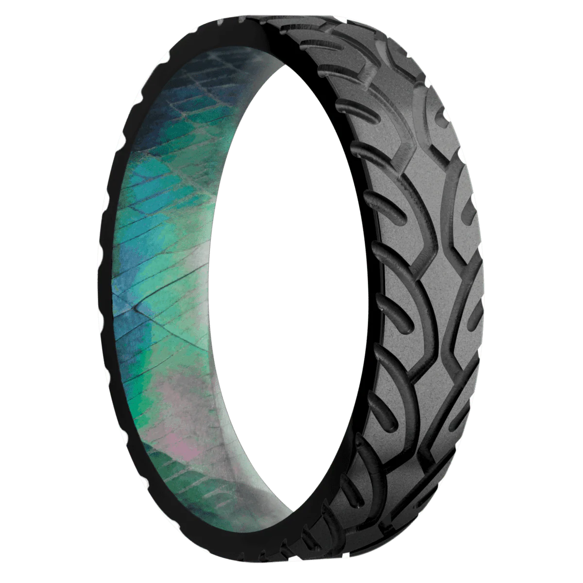 Zirconium + Bead Finish + Black Mother of Pearl