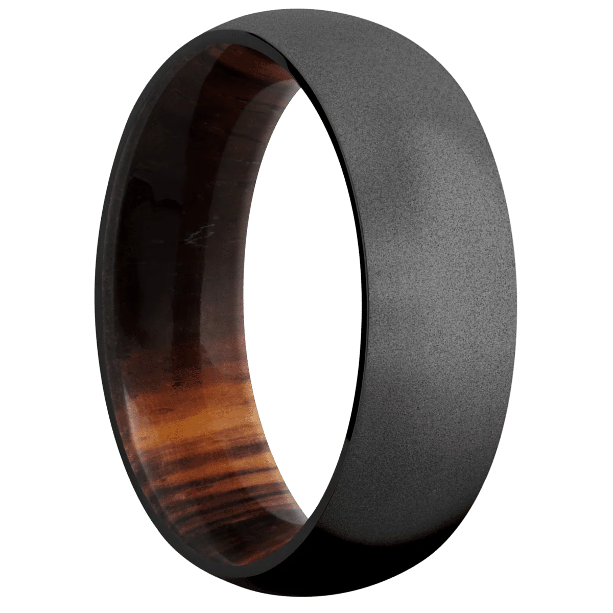 Zirconium + Bead Finish + Cocobolo