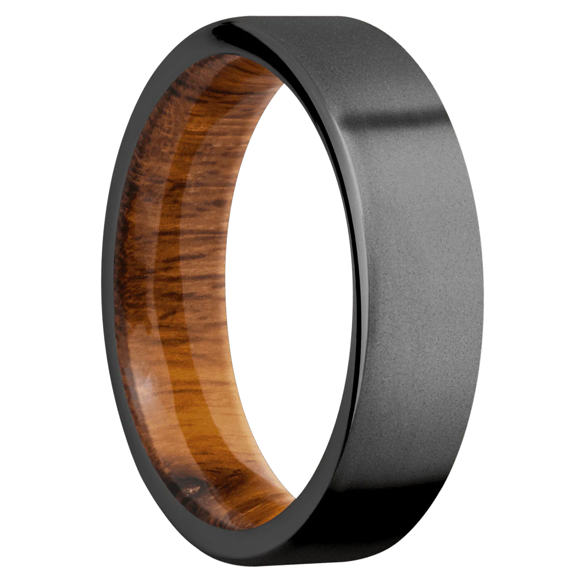 Zirconium + Bead Finish + Desert Iron Wood