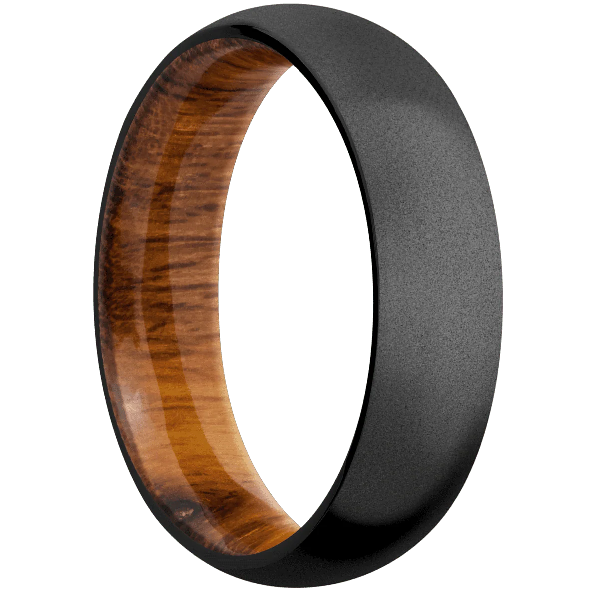 Zirconium + Bead Finish + Desert Iron Wood