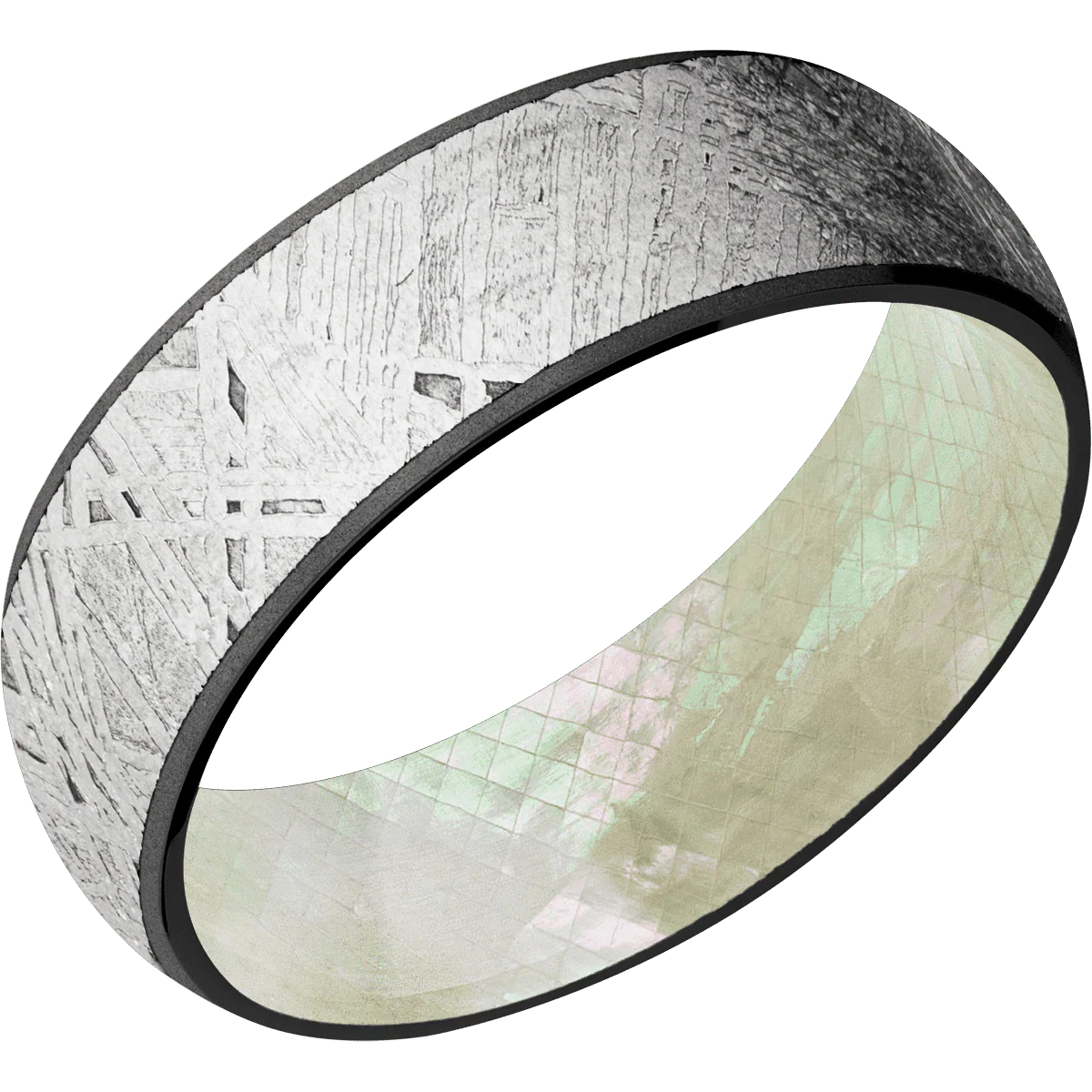 Zirconium + Bead Finish + Freshwater Mother of Pearl - Image 2
