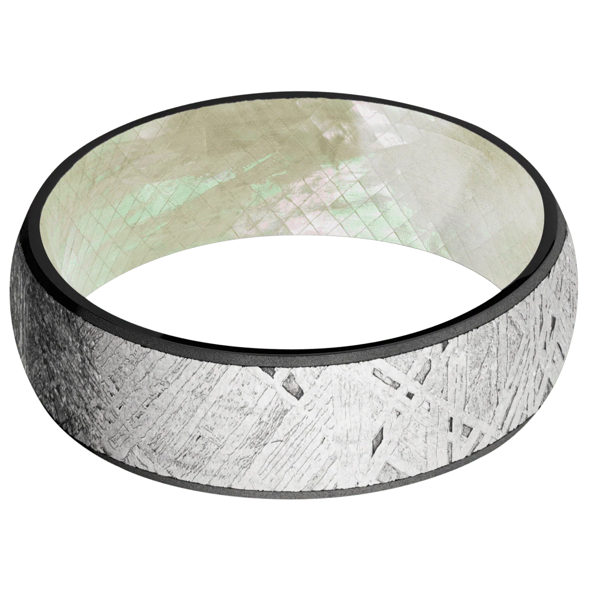 Zirconium + Bead Finish + Freshwater Mother of Pearl - Image 3