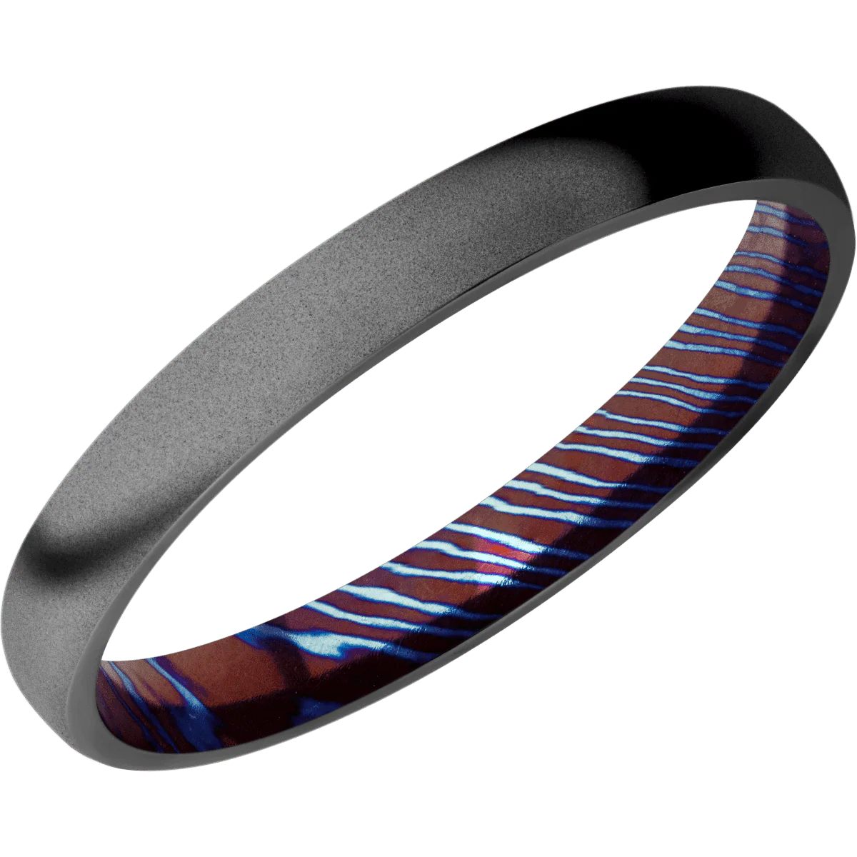 Zirconium + Bead Finish + Titanium Damascus - Image 2