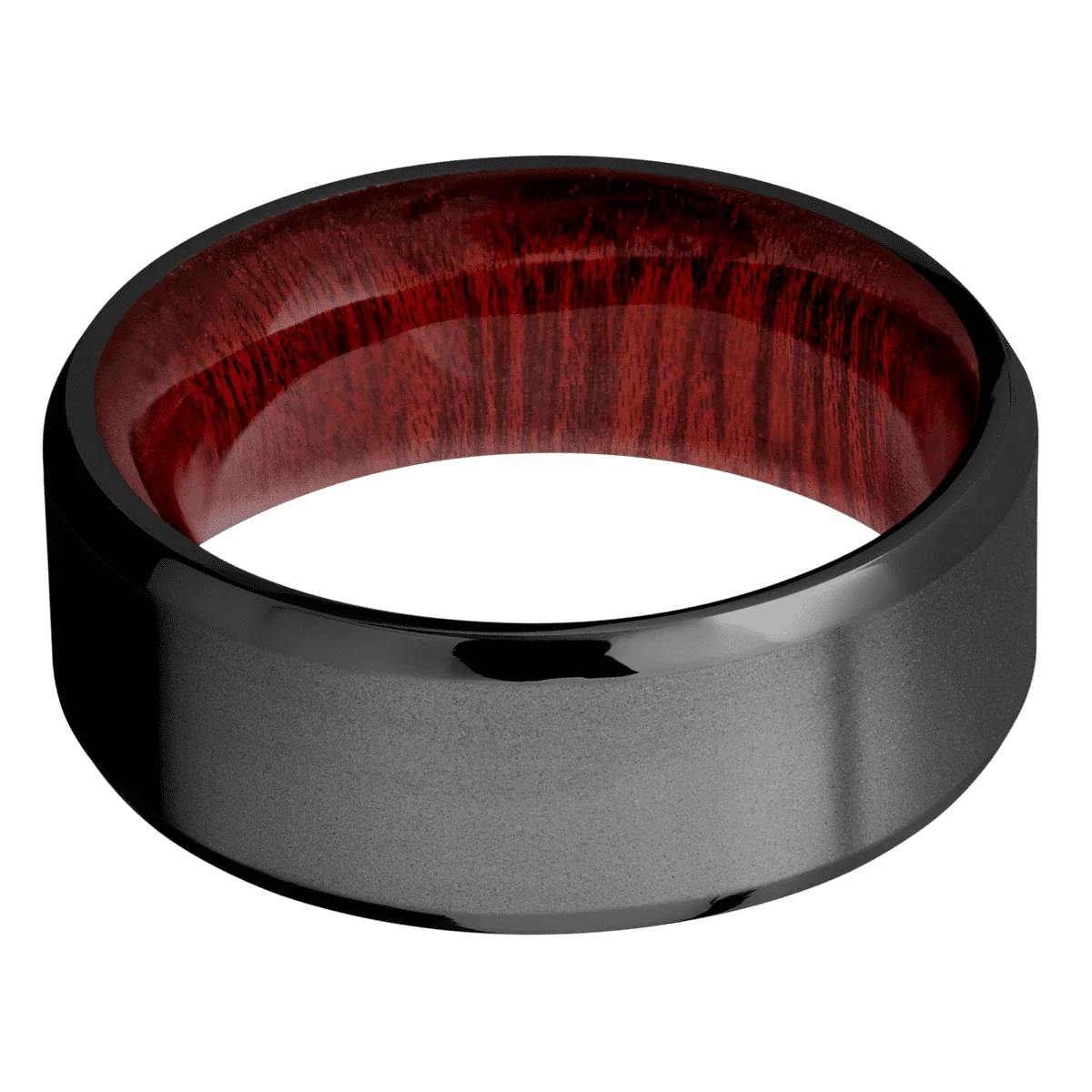 Zirconium + Bead , Polish Finish + Blood Wood - Image 3
