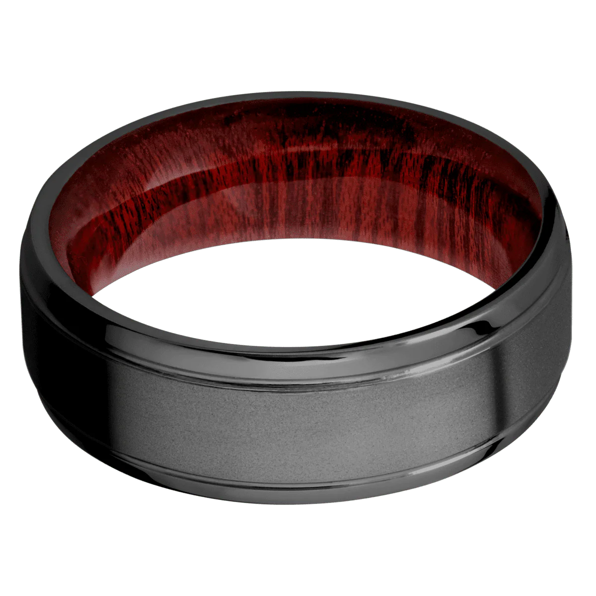 Zirconium + Bead , Polish Finish + Blood Wood - Image 3