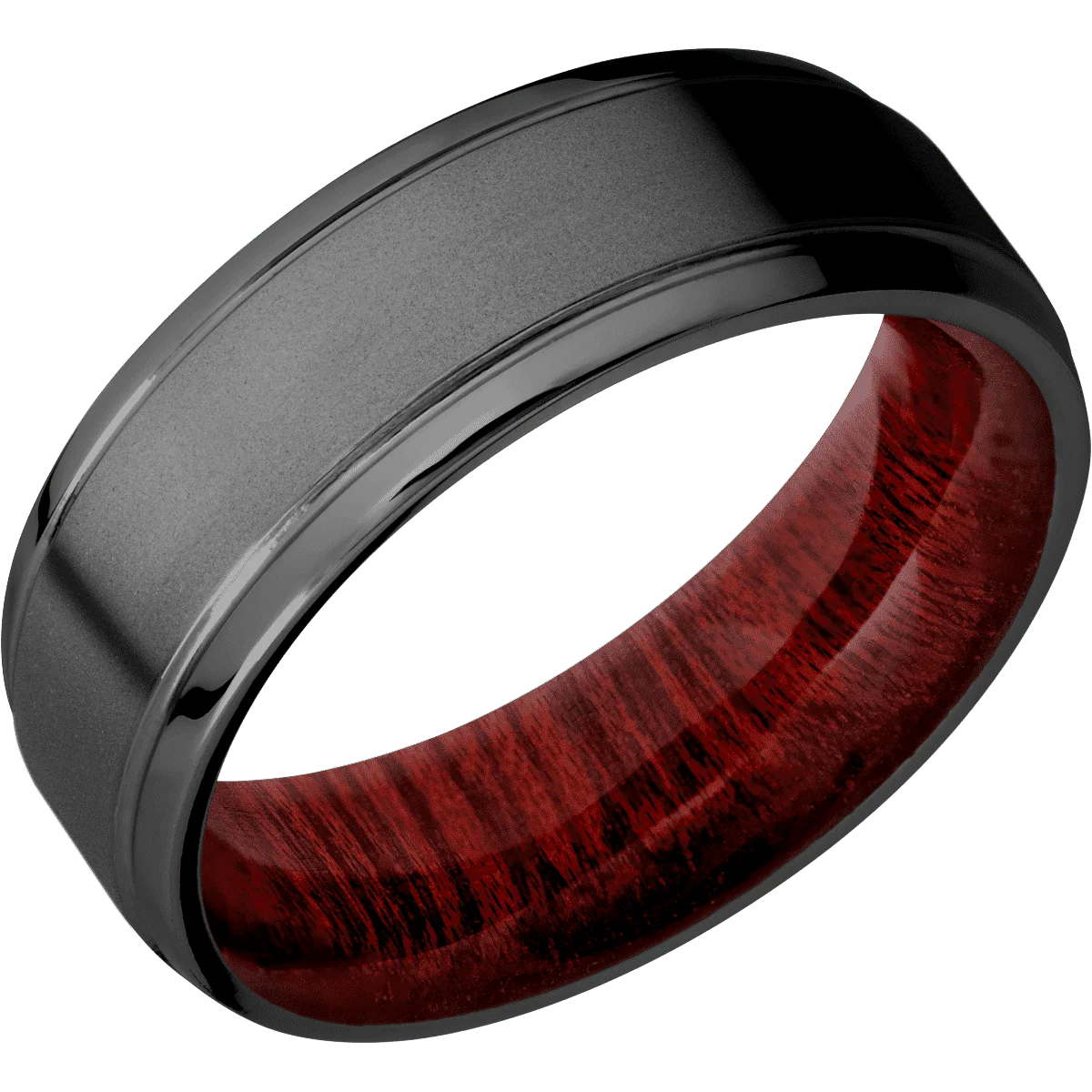 Zirconium + Bead , Polish Finish + Blood Wood - Image 2