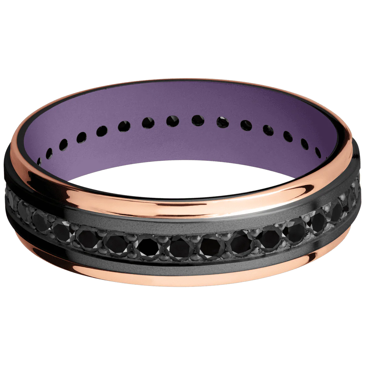 Zirconium + Bead , Polish Finish + Bright Purple - Image 3