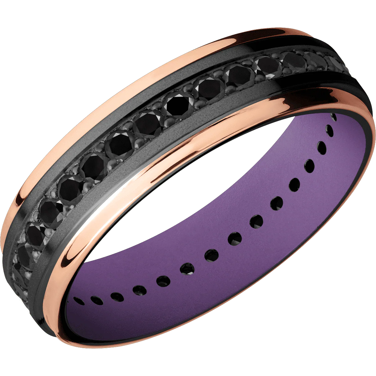 Zirconium + Bead , Polish Finish + Wild Purple - Image 2