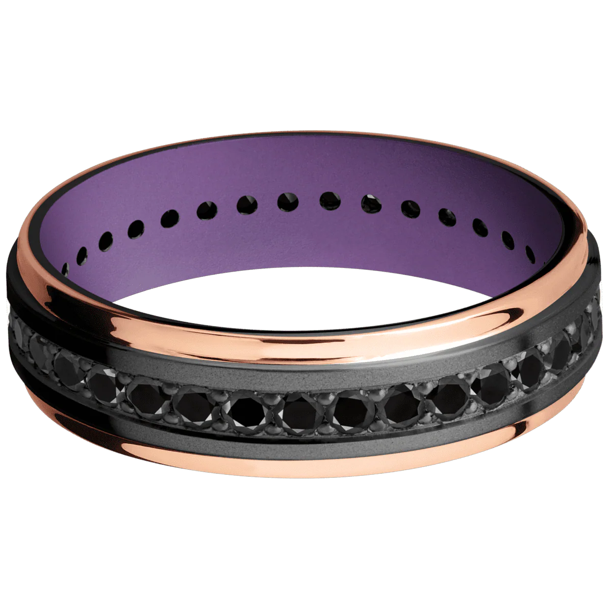 Zirconium + Bead , Polish Finish + Wild Purple - Image 3