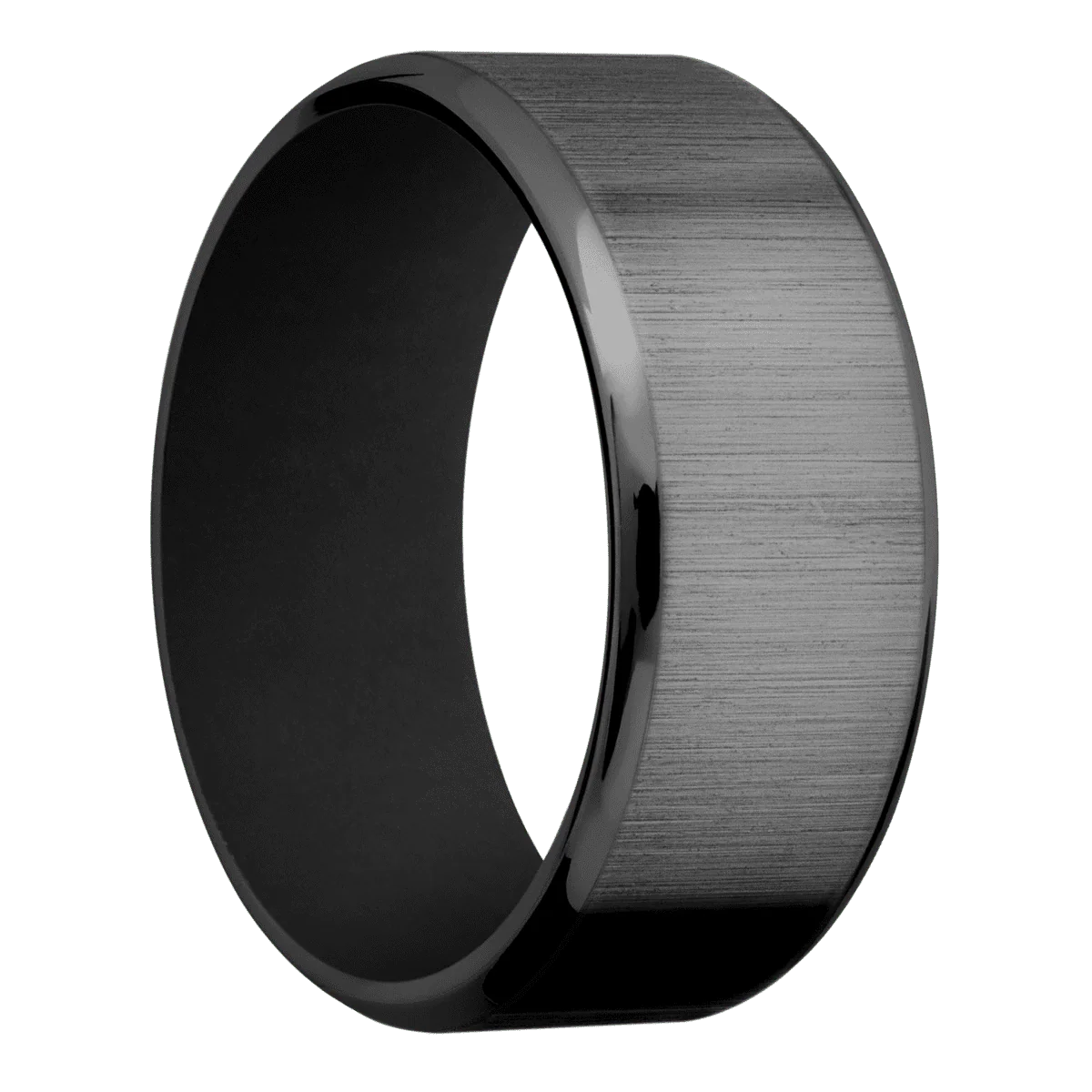 Zirconium + Crosssatinblack , Polish Finish + Black