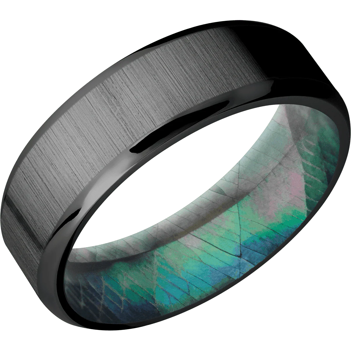 Zirconium + Crosssatinblack , Polish Finish + Black Mother of Pearl - Image 2