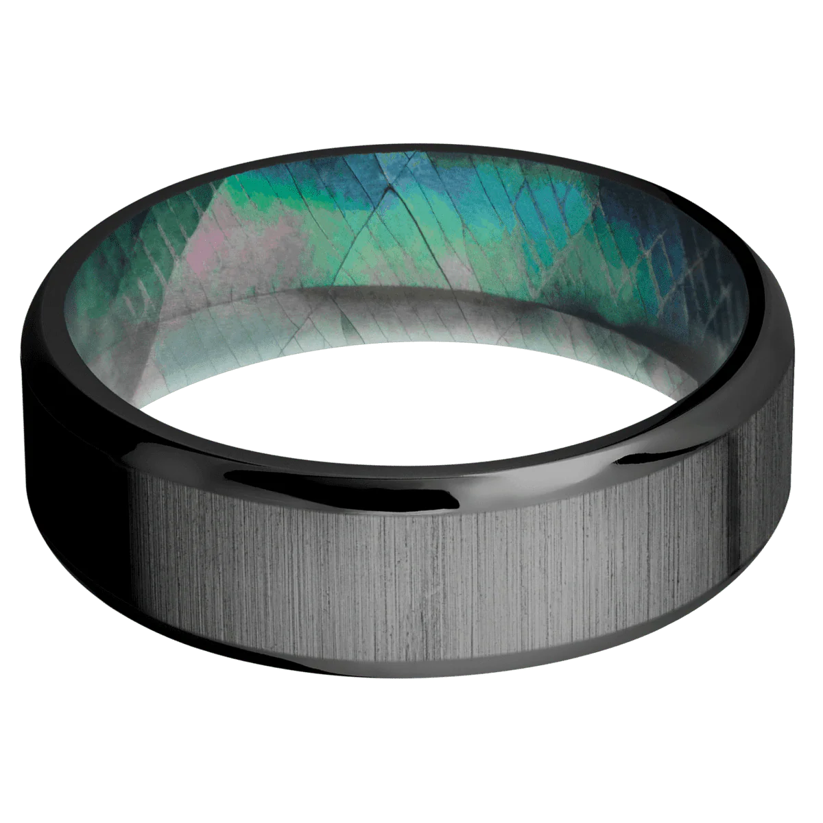 Zirconium + Crosssatinblack , Polish Finish + Black Mother of Pearl - Image 3