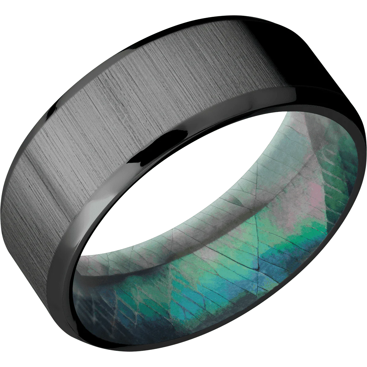 Zirconium + Crosssatinblack , Polish Finish + Black Mother of Pearl - Image 2