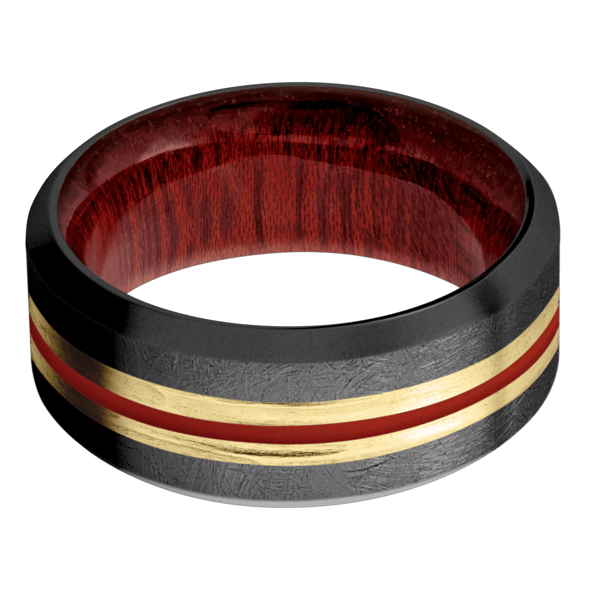 Zirconium + Distressed , Bead Finish + Blood Wood - Image 3
