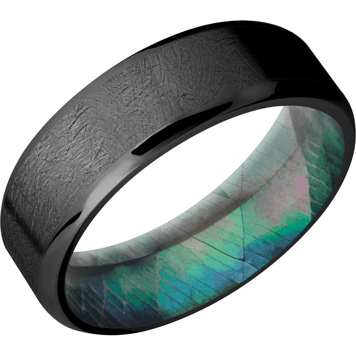 Zirconium + Distressed , Polish Finish + Black Mother of Pearl - Image 2