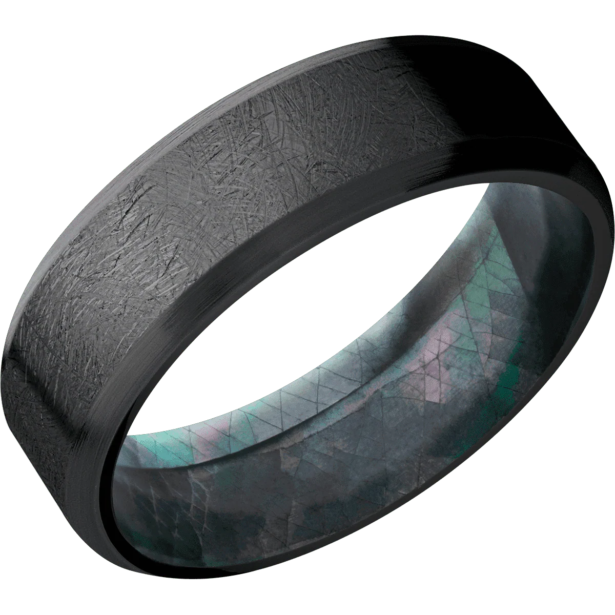 Zirconium + Distressed , Satin Finish + Black Mother of Pearl - Image 2